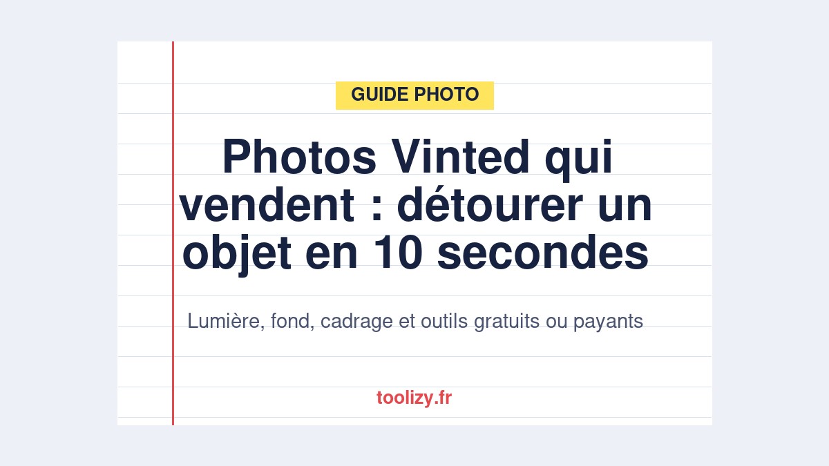 Des photos Vinted qui vendent : détourer un objet en 10 secondes